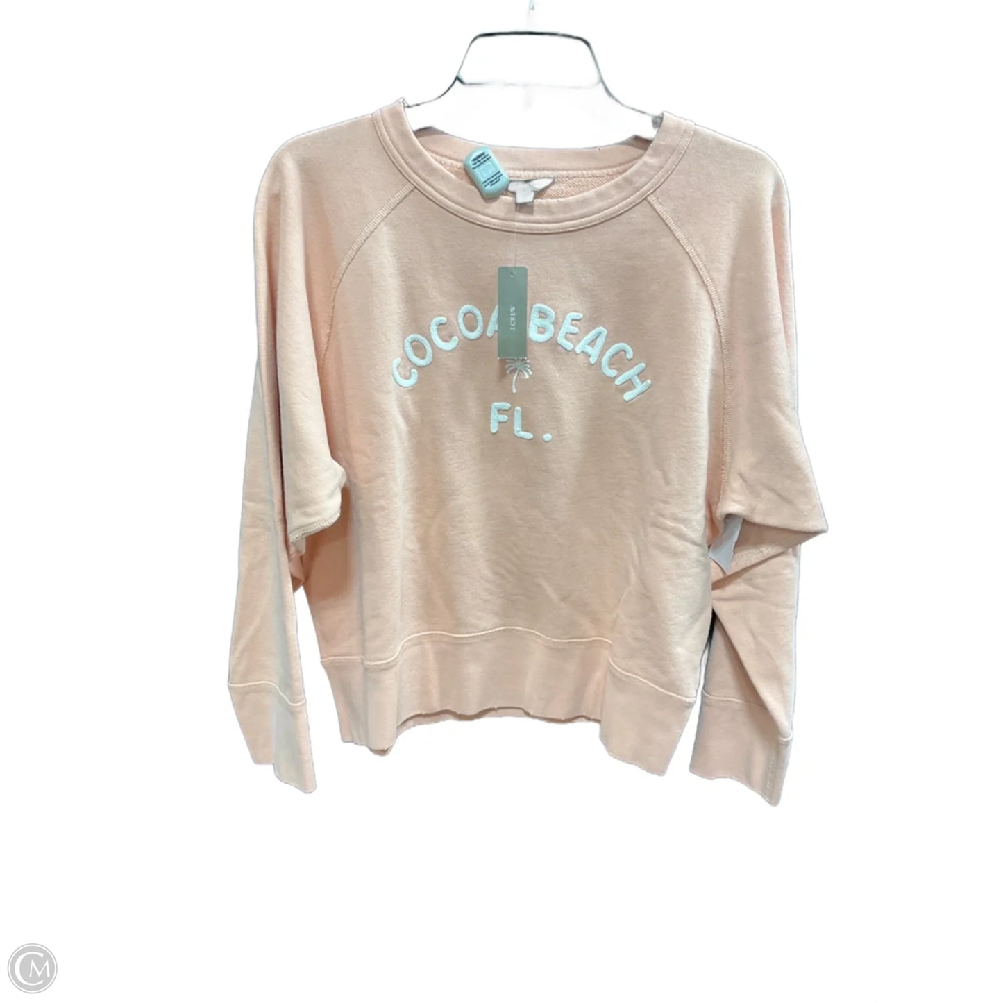 Sweatshirt Crewneck By J. Crew In Peach, Size: M