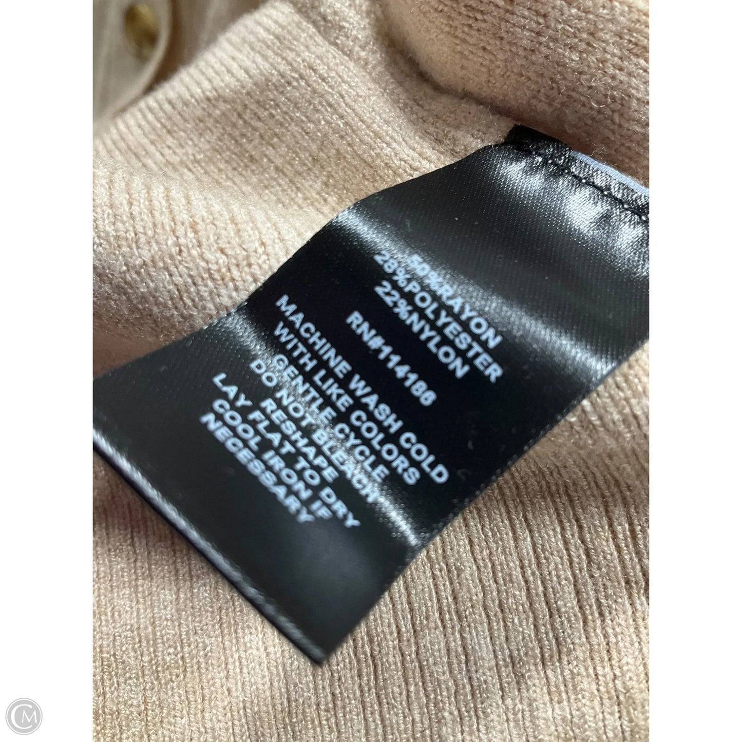 Blouse Long Sleeve By Verve Ami In Beige, Size: L