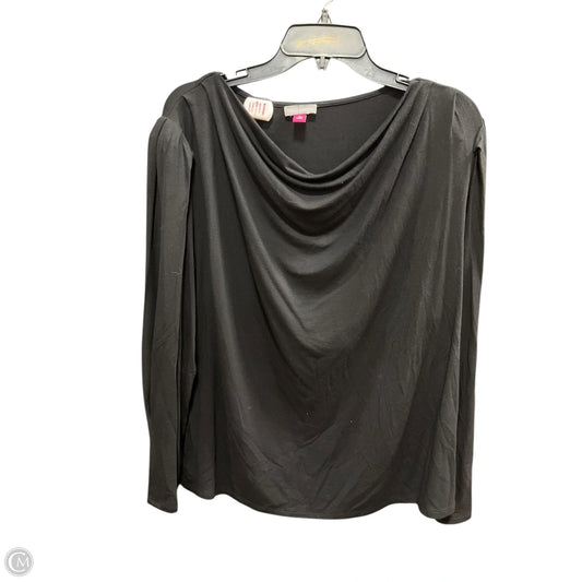 Top Long Sleeve Basic By Vince Camuto In Black, Size: Xl