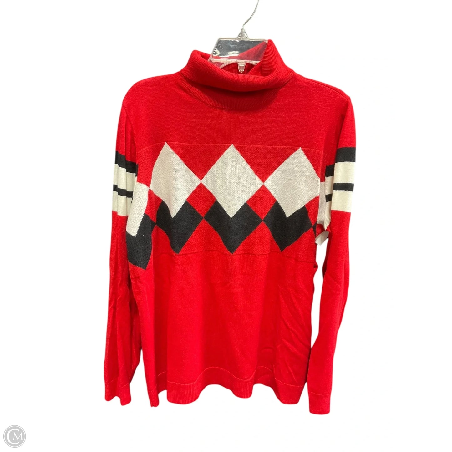 Top Long Sleeve By Lane Bryant In Black & Red, Size: 2x