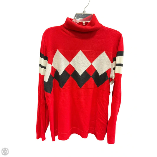 Top Long Sleeve By Lane Bryant In Black & Red, Size: 2x
