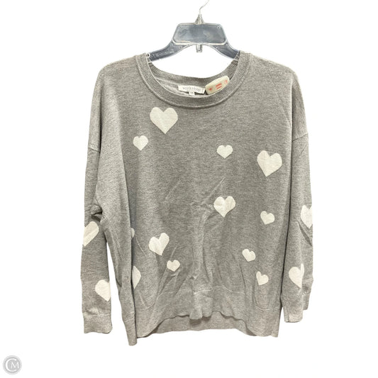 Top Long Sleeve By Workshop In Grey, Size: 1x