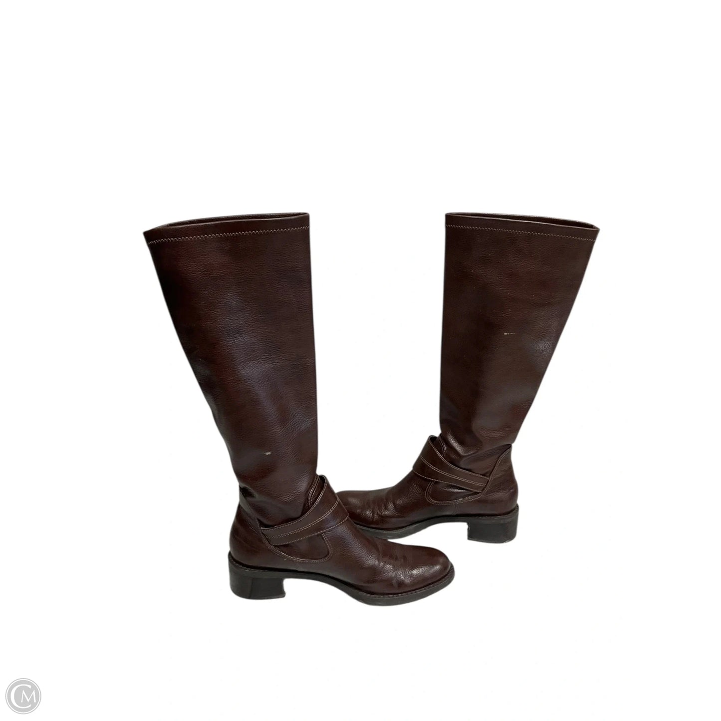 Boots Knee Heels By Franco Sarto In Brown, Size: 8.5