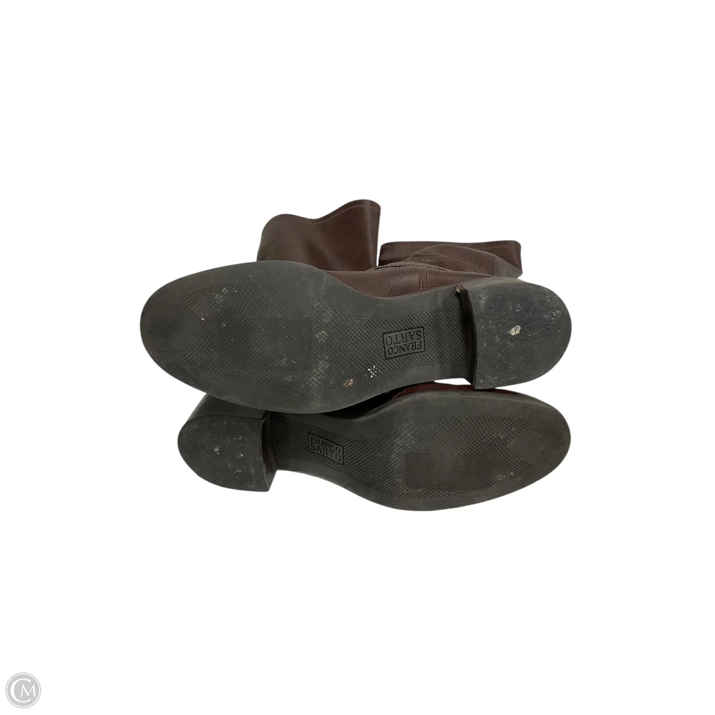 Boots Knee Heels By Franco Sarto In Brown, Size: 8.5