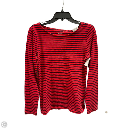 Top Long Sleeve Basic By J. Crew In Striped Pattern, Size: S