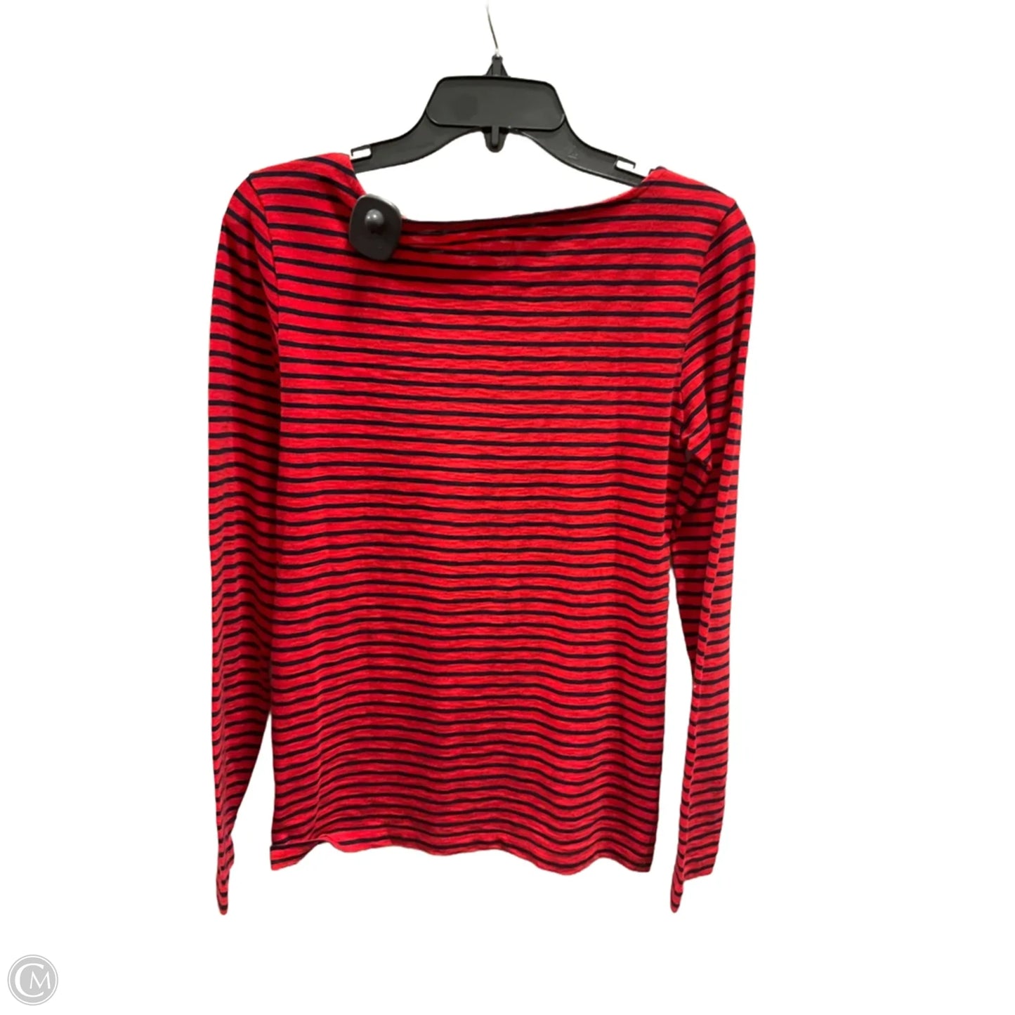 Top Long Sleeve Basic By J. Crew In Striped Pattern, Size: S