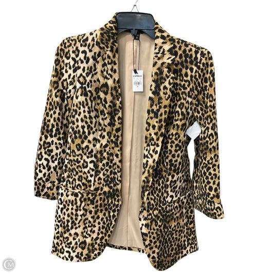 Blazer By Express In Animal Print, Size: Xs
