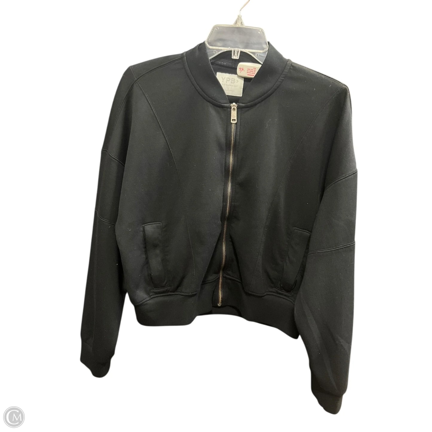 Athletic Jacket By Ypb In Black, Size: L