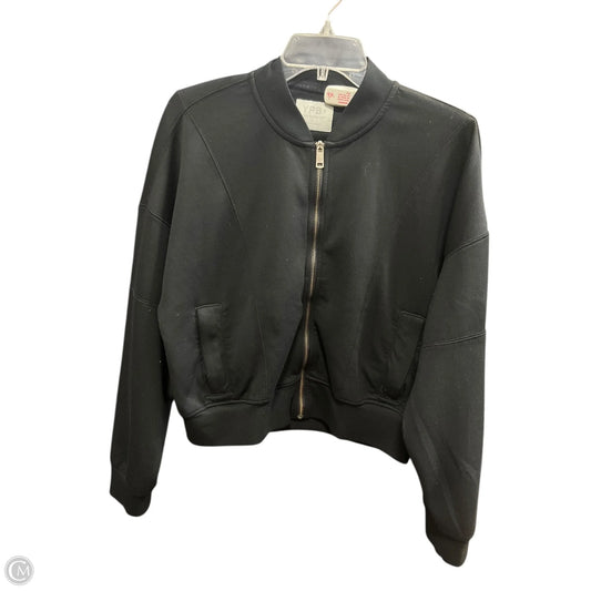 Athletic Jacket By Ypb In Black, Size: L