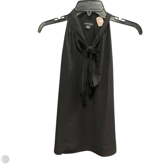 Top Sleeveless By Ann Taylor In Black, Size: L