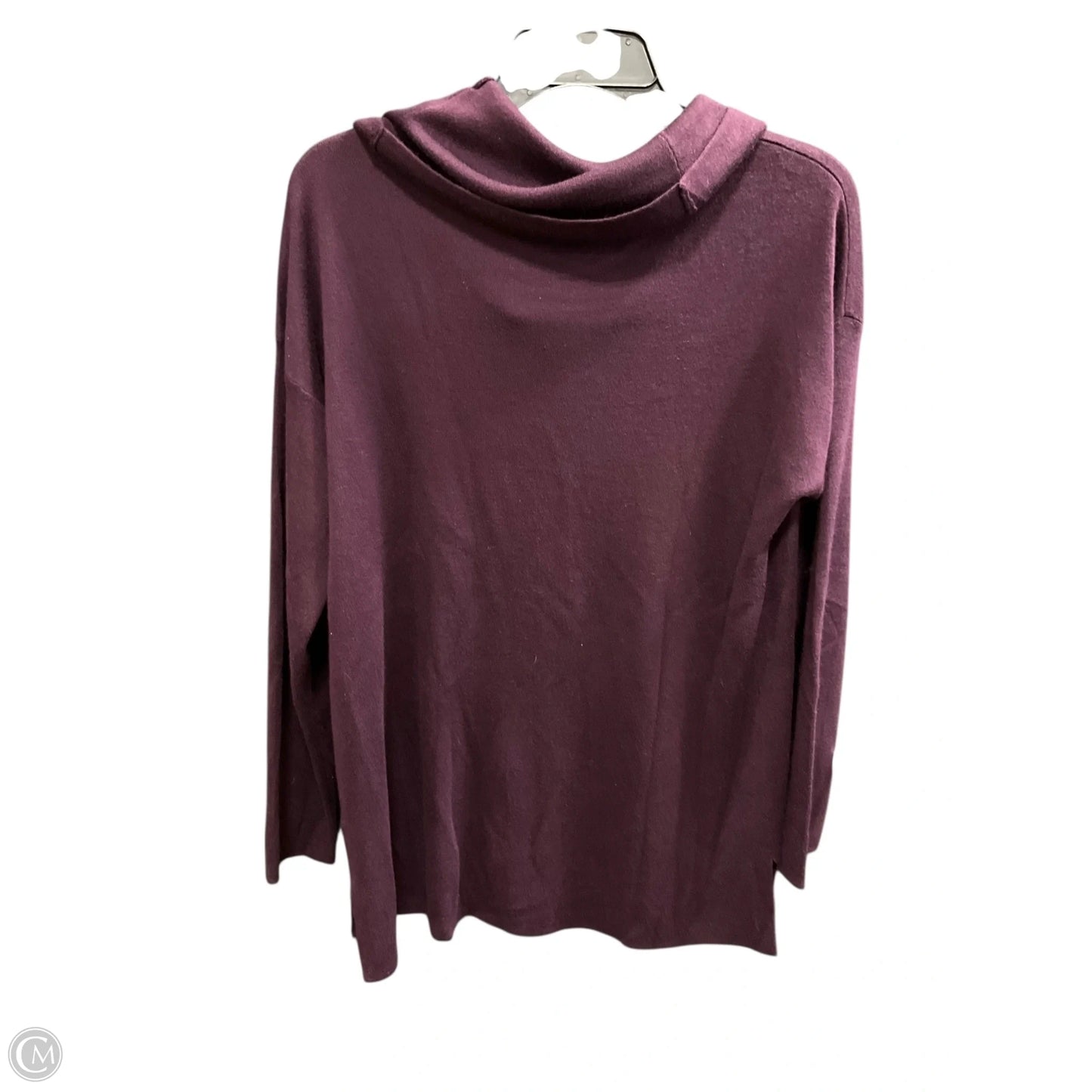 Top Long Sleeve By Calvin Klein In Purple, Size: M