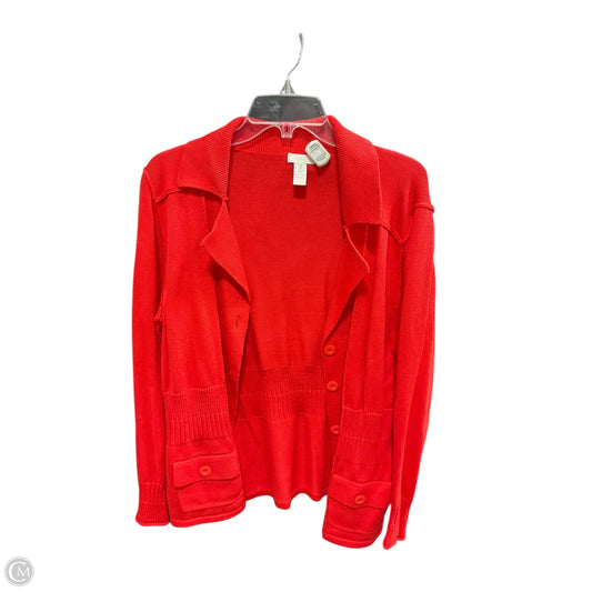 Cardigan By Chicos In Red, Size: L