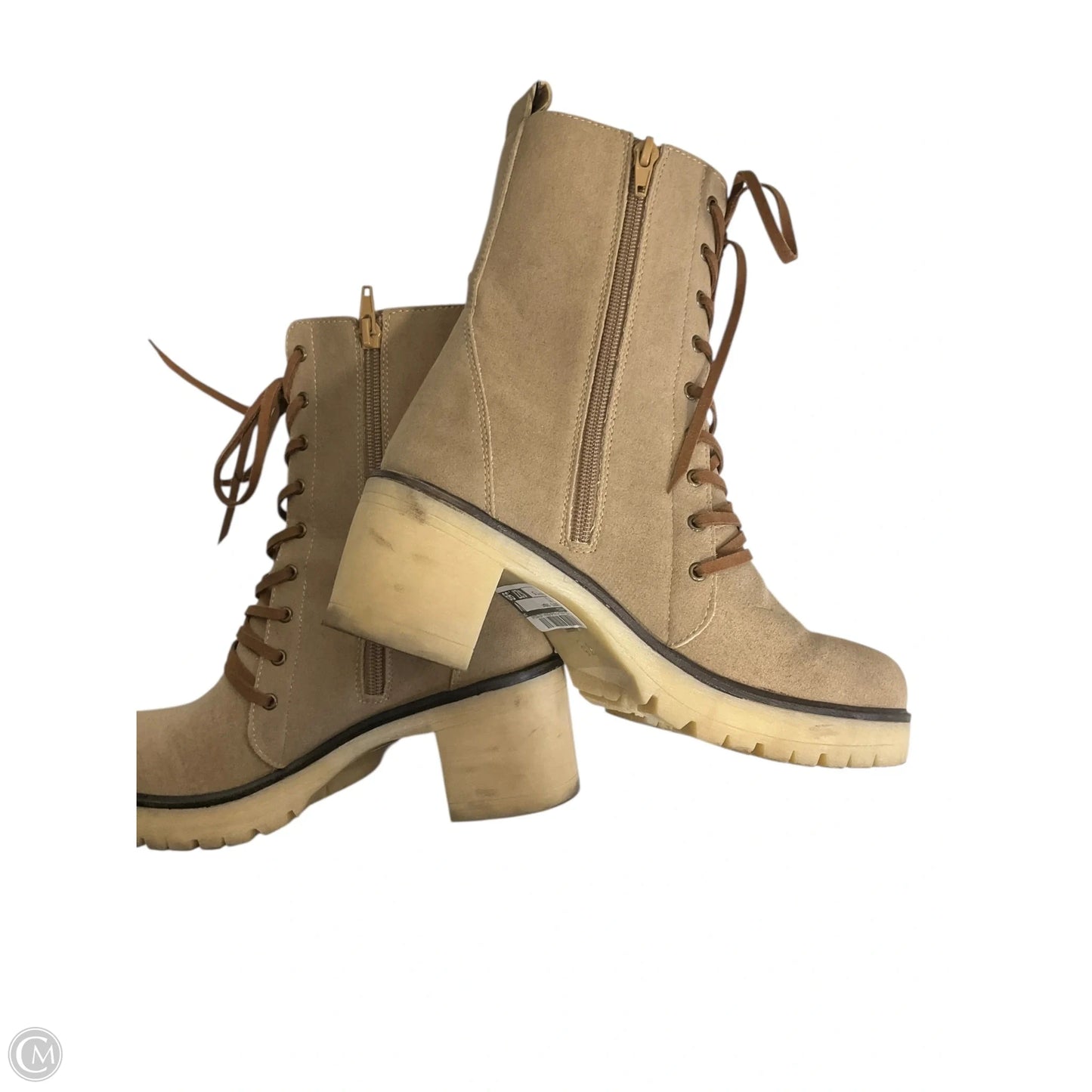 Boots Combat By Vici In Tan, Size: 7.5