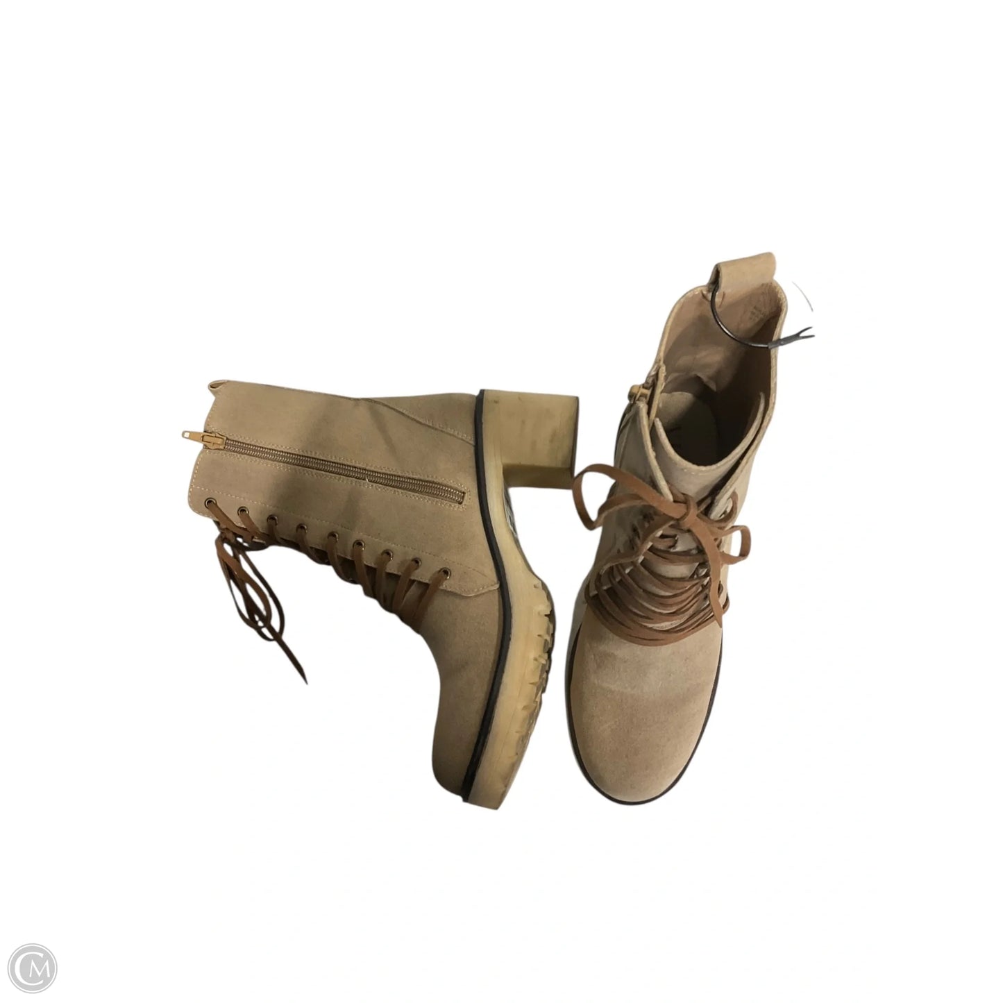 Boots Combat By Vici In Tan, Size: 7.5