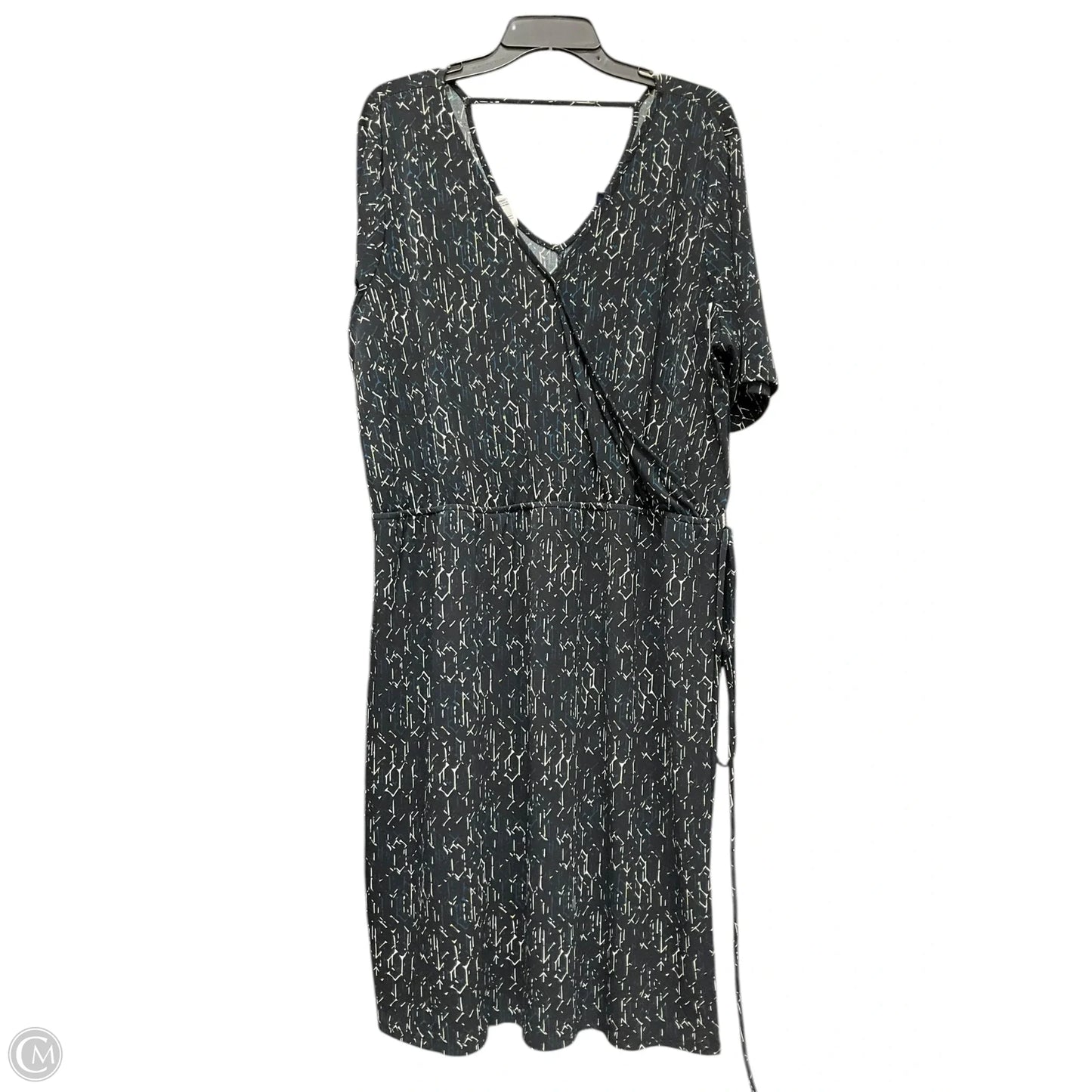 Dress Casual Short By Apt 9 In Black & Blue, Size: Xl