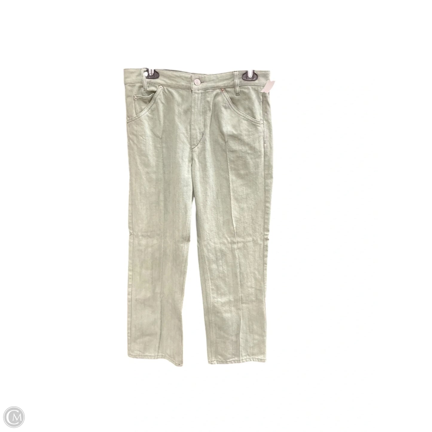 Jeans Designer By Isabel Marant In Green Denim, Size: 8