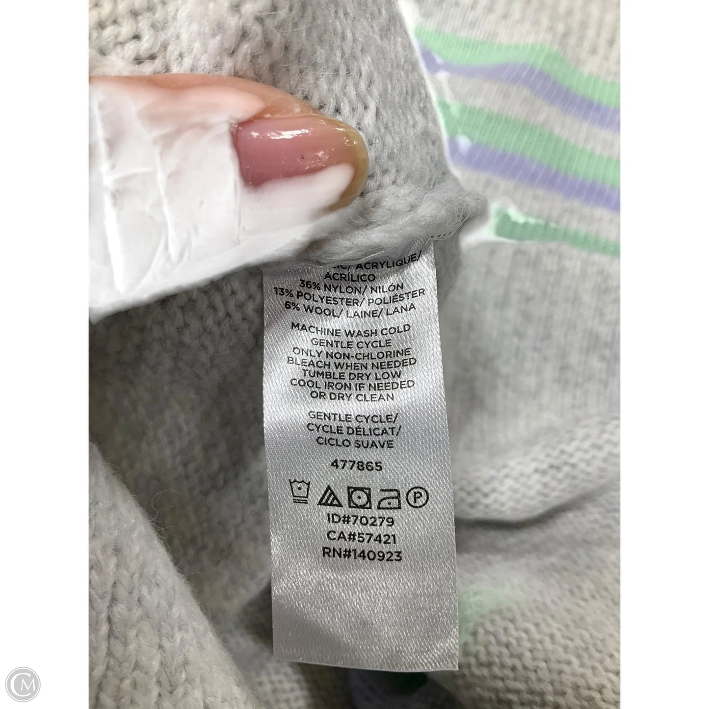 Sweater By Loft In Striped Pattern, Size: S