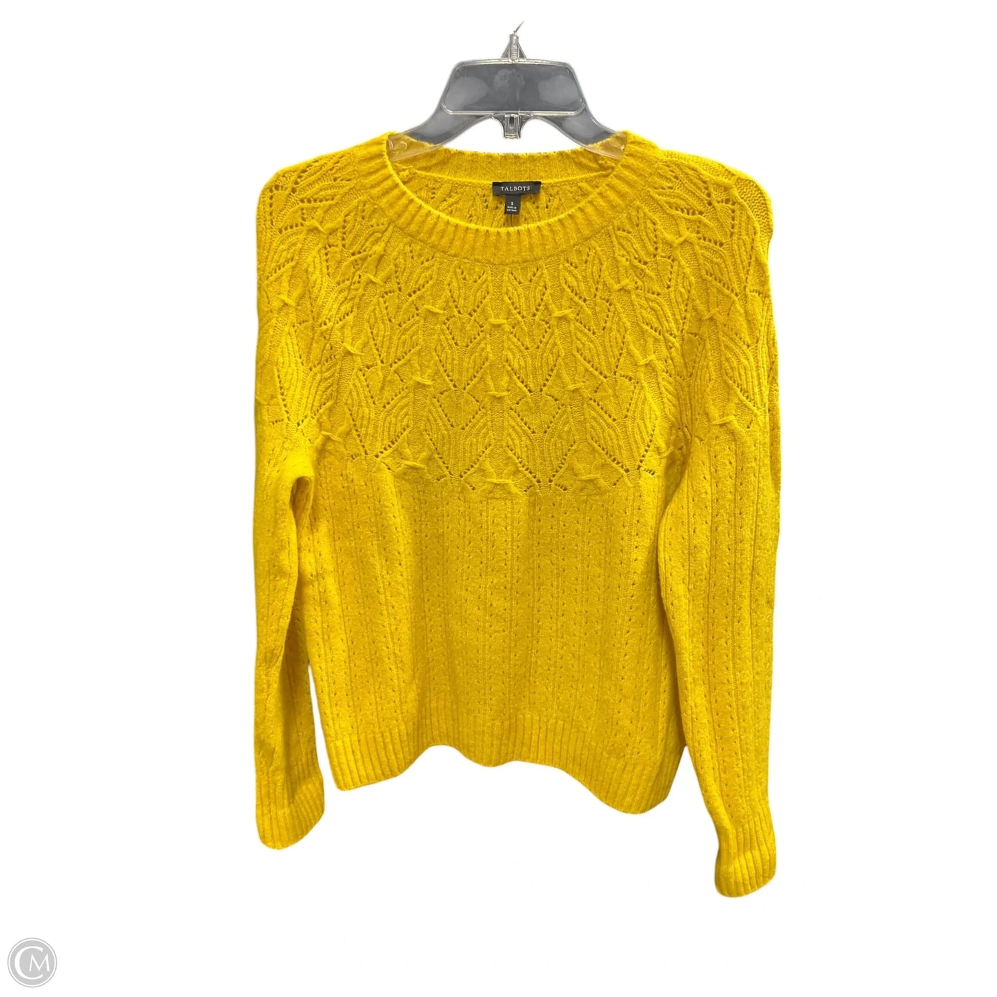 Sweater By Talbots In Yellow, Size: S