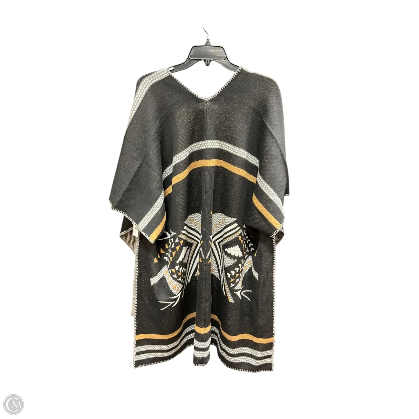 Poncho By Driftwood In Black & Tan, Size: Osfm