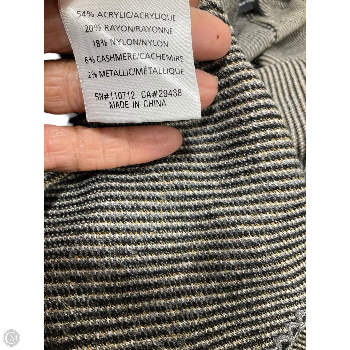 Poncho By Driftwood In Black & Tan, Size: Osfm