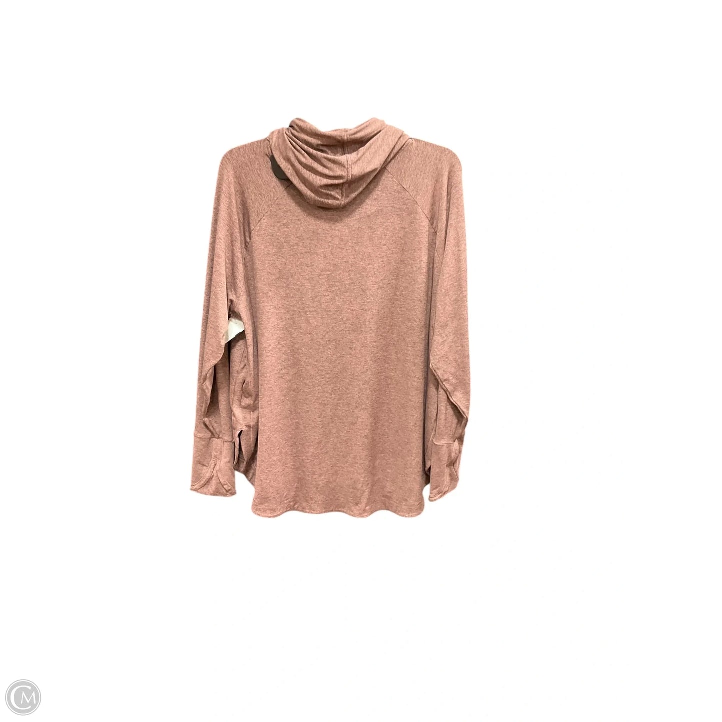 Athletic Top Long Sleeve Hoodie By Athleta In Brown, Size: 1x