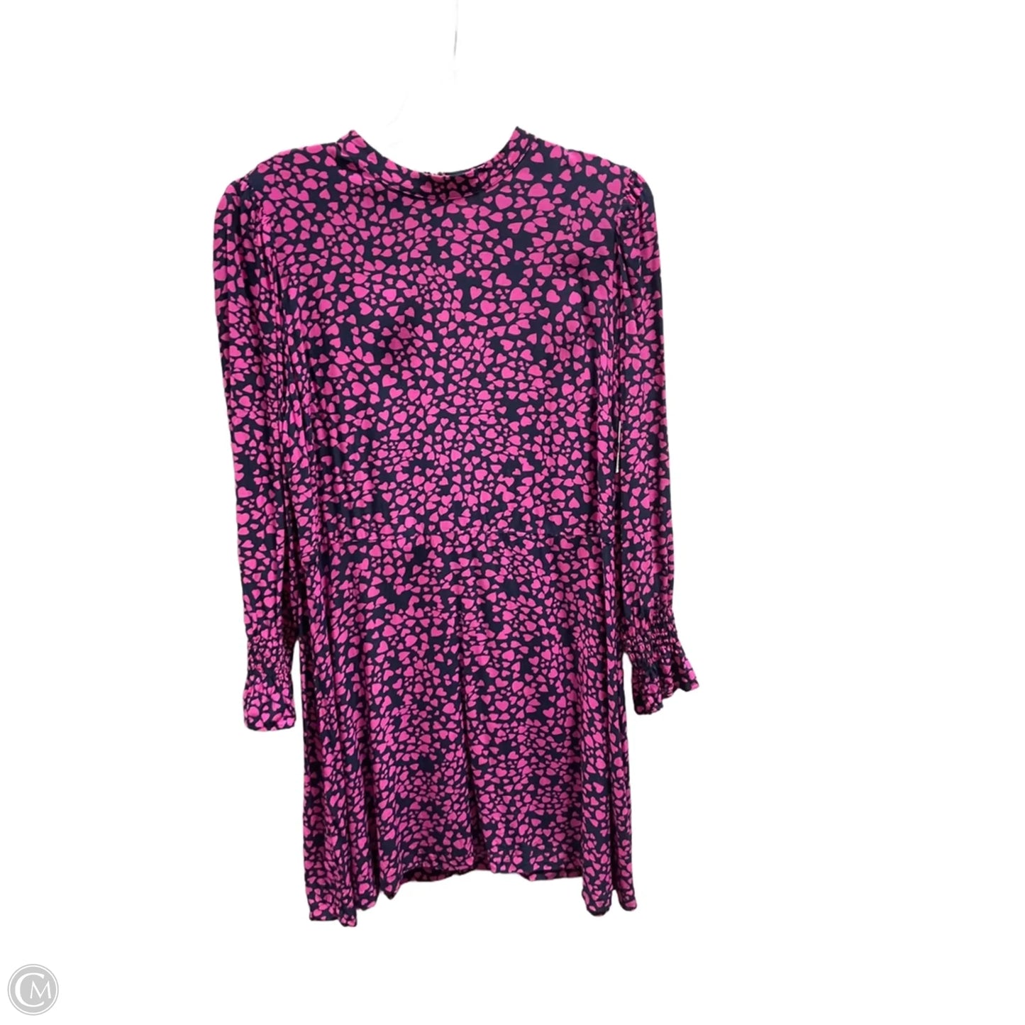 Dress Casual Short By Loft In Blue & Pink, Size: 16