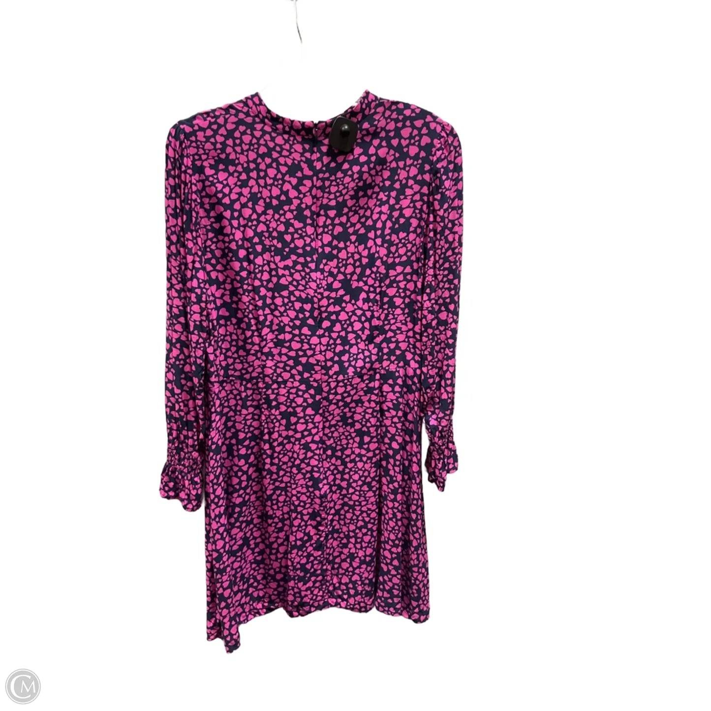 Dress Casual Short By Loft In Blue & Pink, Size: 16