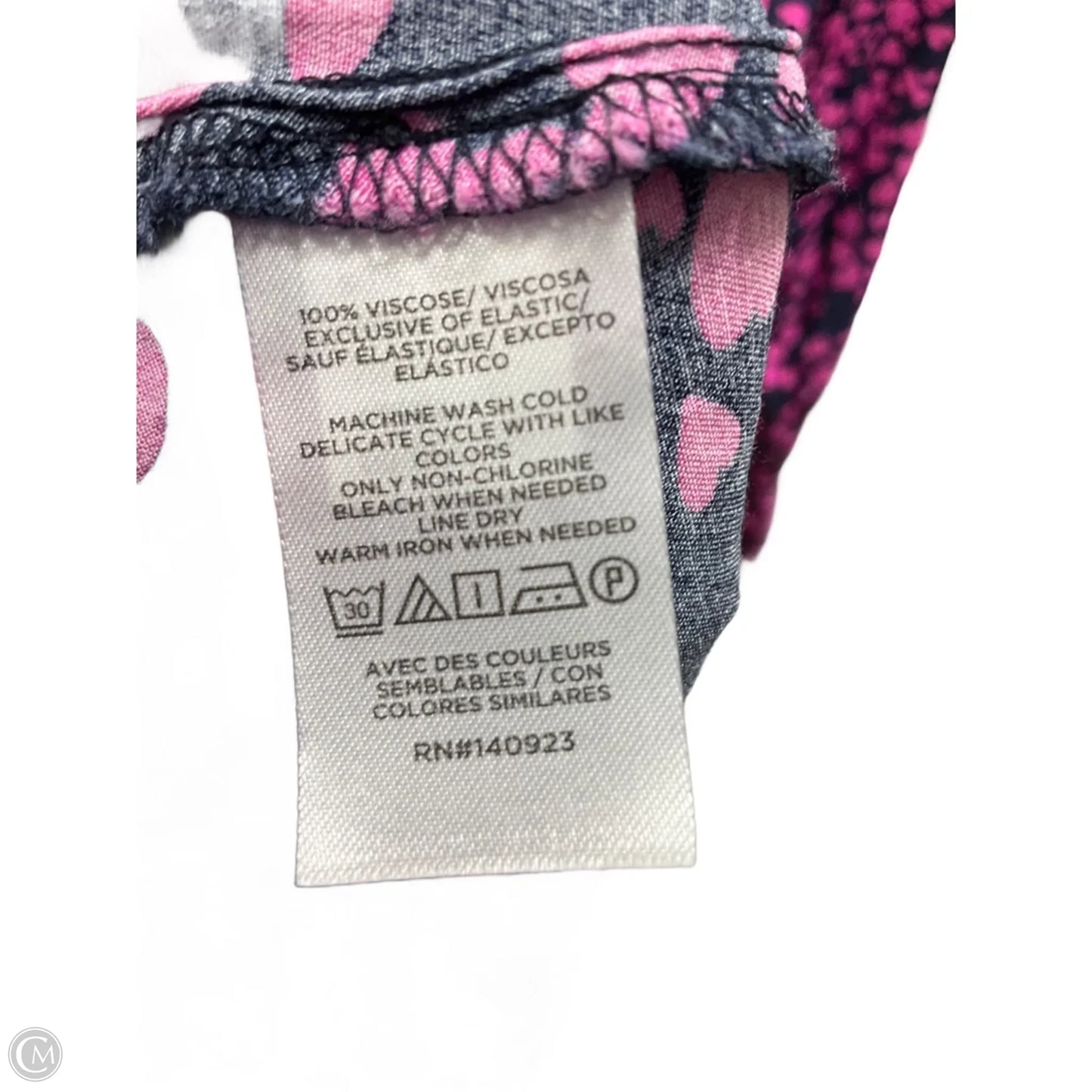 Dress Casual Short By Loft In Blue & Pink, Size: 16