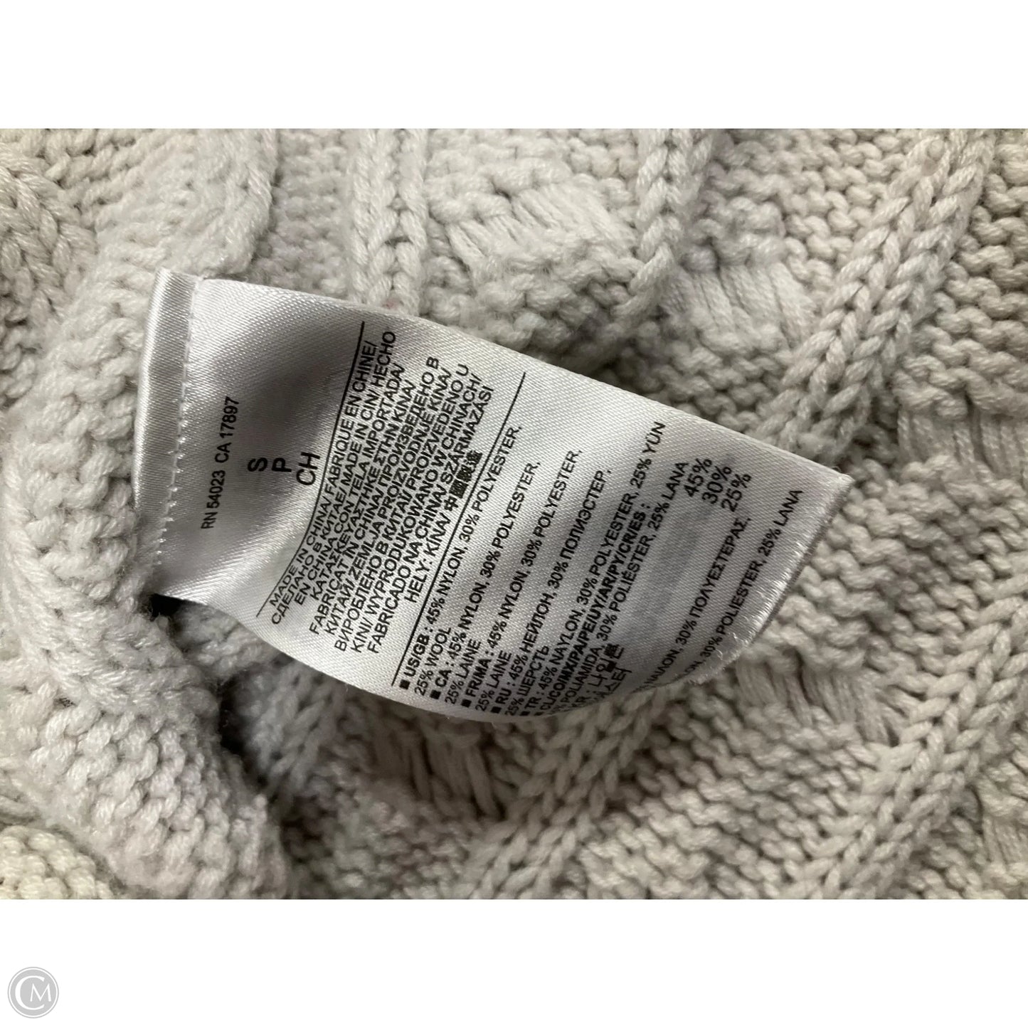 Sweater By Banana Republic In Grey, Size: S