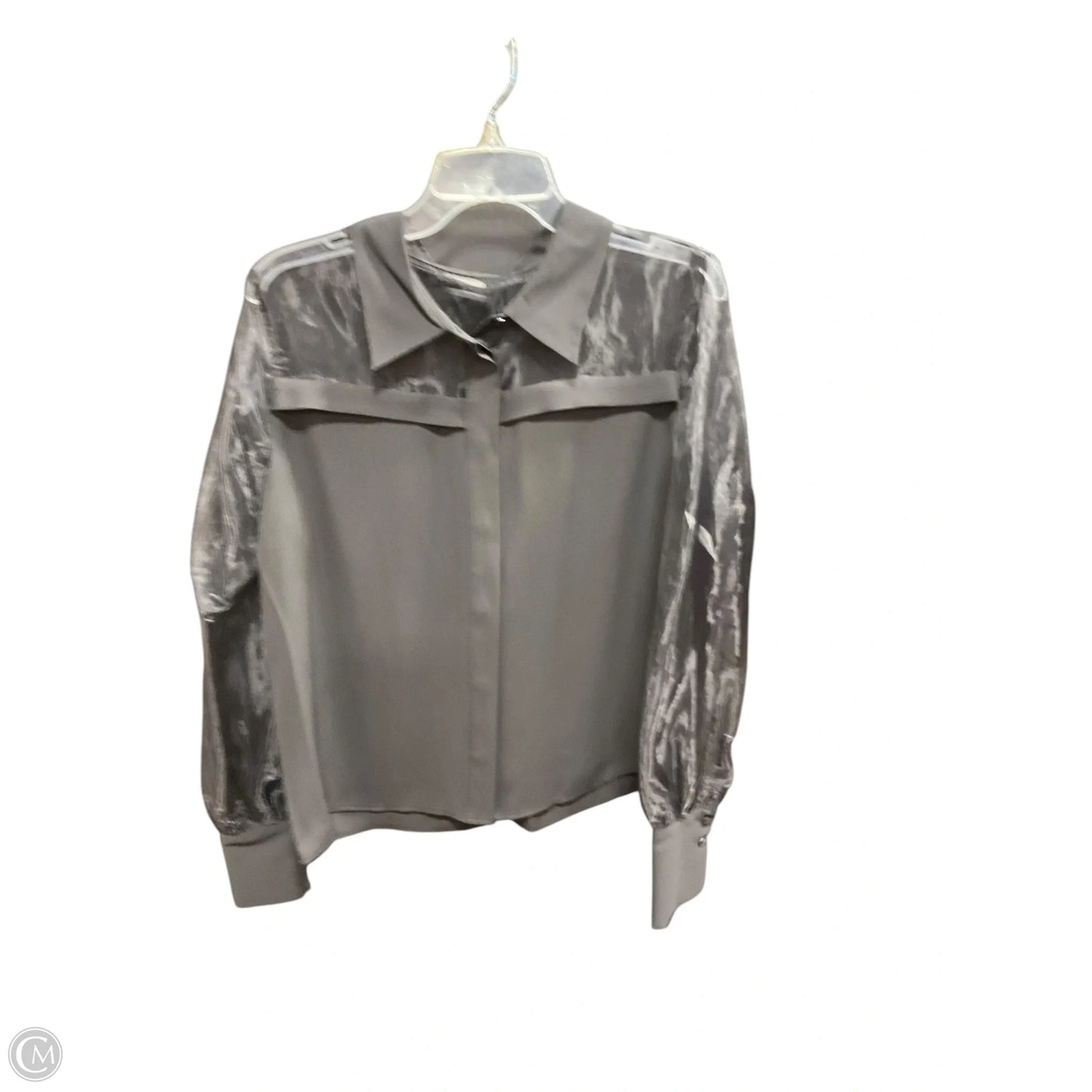 Top Long Sleeve By Dkny In Black, Size: L