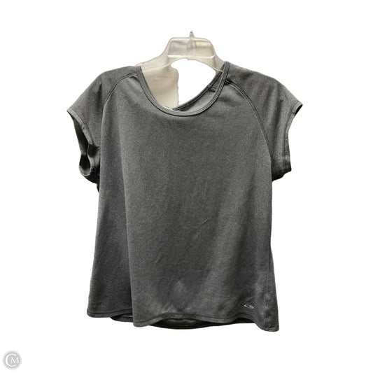 Athletic Top Short Sleeve By Champion In Grey, Size: Xl