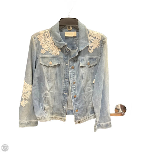 Jacket Denim By Chicos In Blue Denim, Size: L