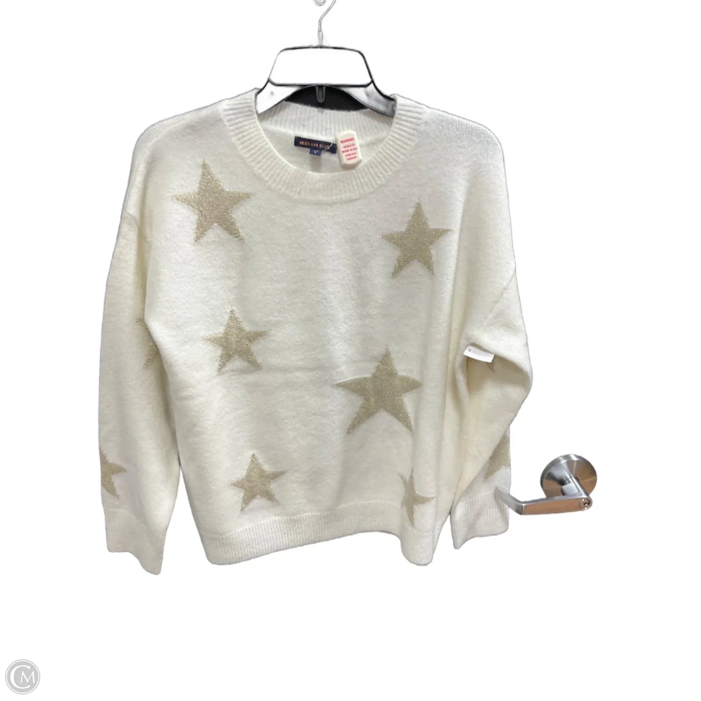 Sweater By Skies Are Blue In White, Size: S