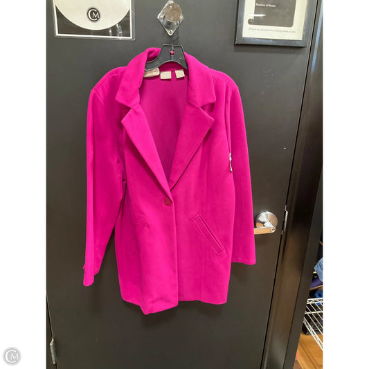Coat Peacoat By Chicos In Purple, Size: L