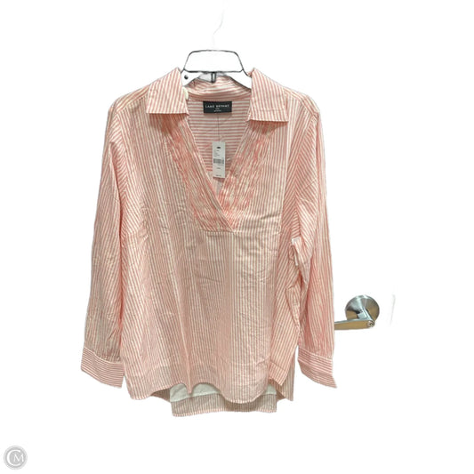 Top Long Sleeve By Lane Bryant In Striped Pattern, Size: 2x