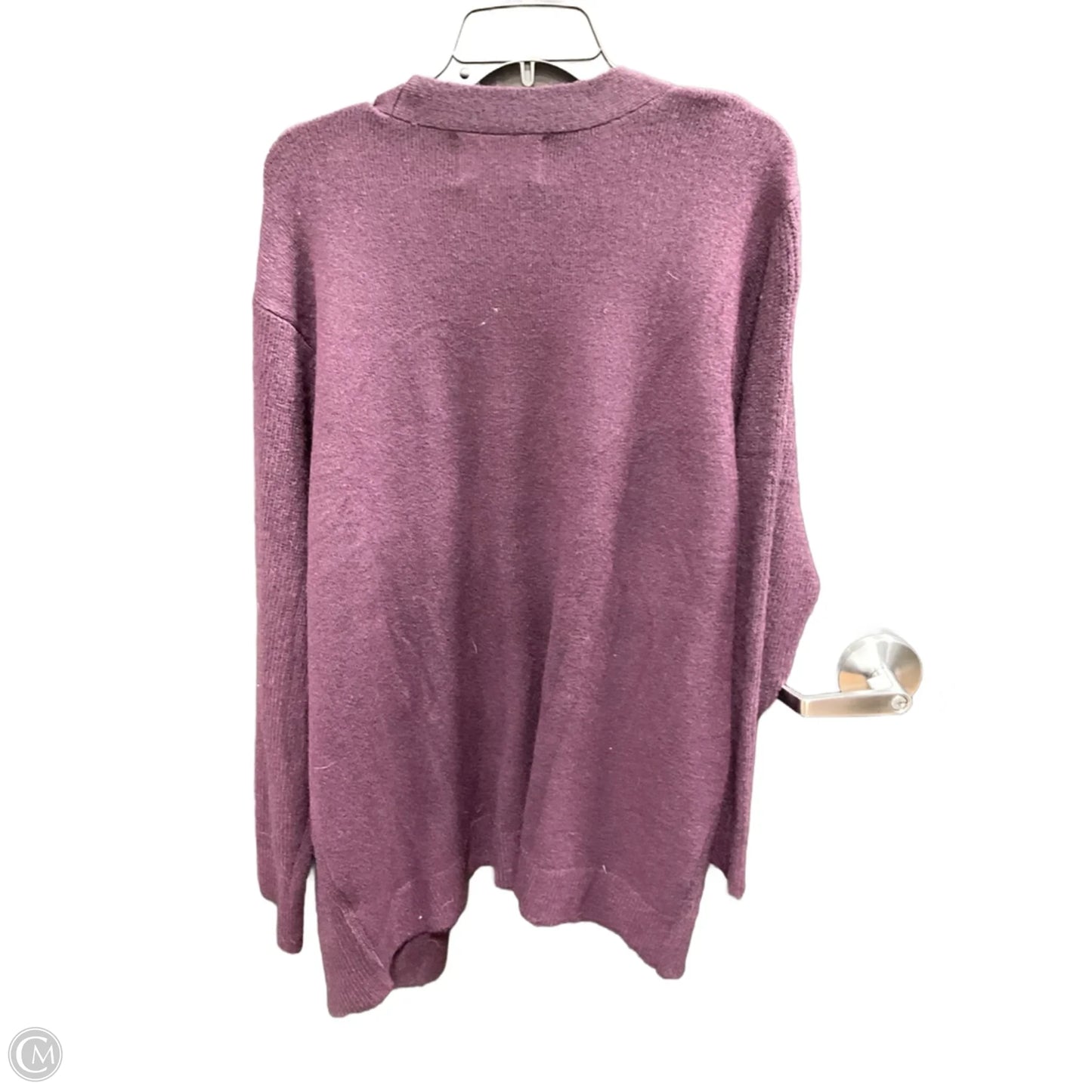 Cardigan By Calvin Klein In Purple, Size: Xxl