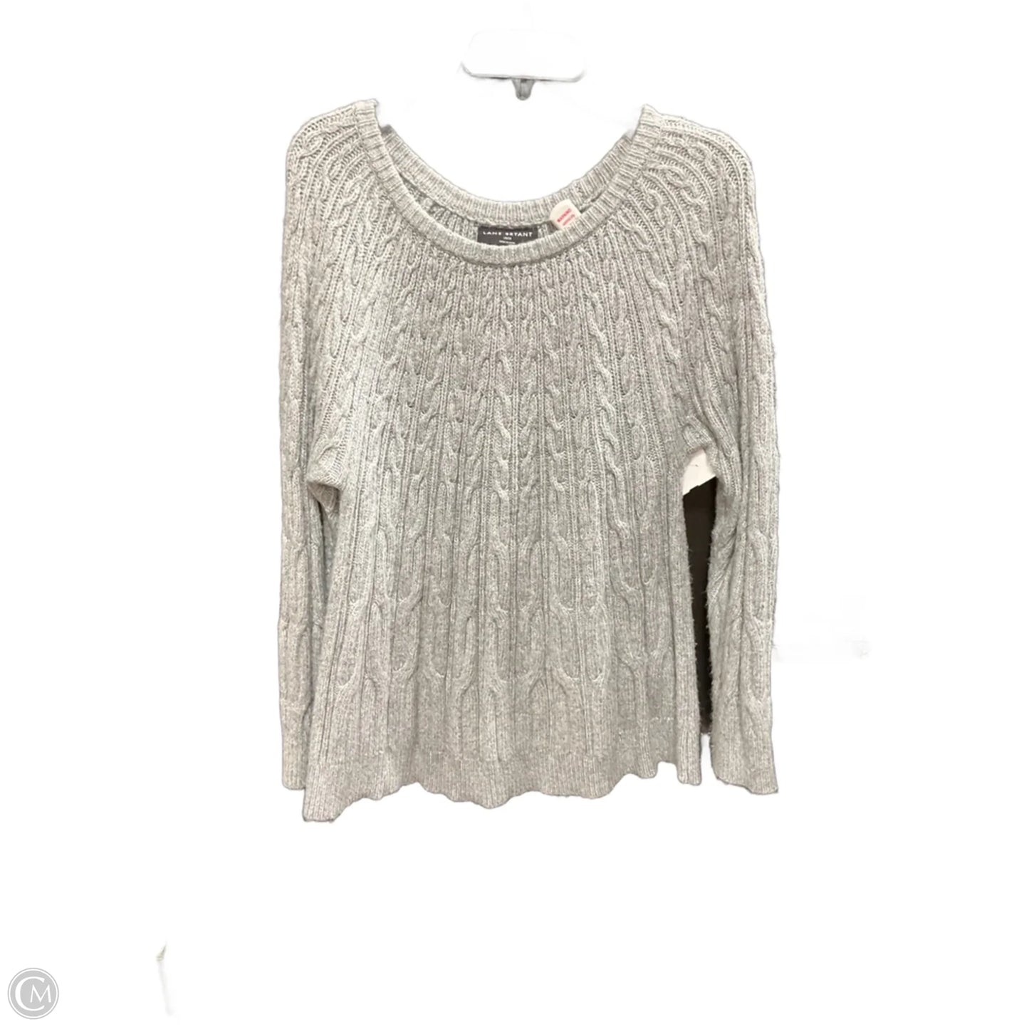 Sweater By Lane Bryant In Grey, Size: 2x