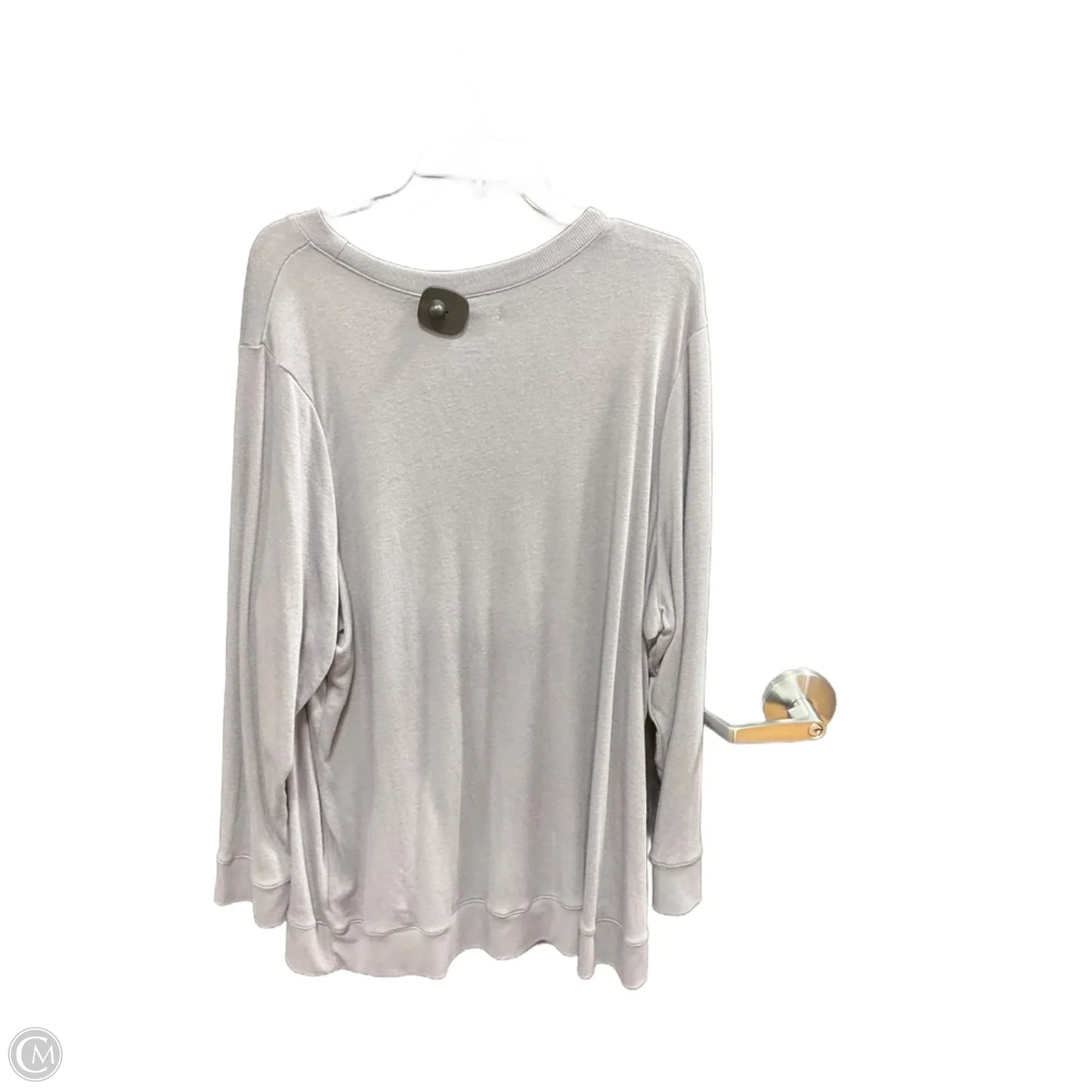 Top Long Sleeve By Lane Bryant In Grey, Size: 4x