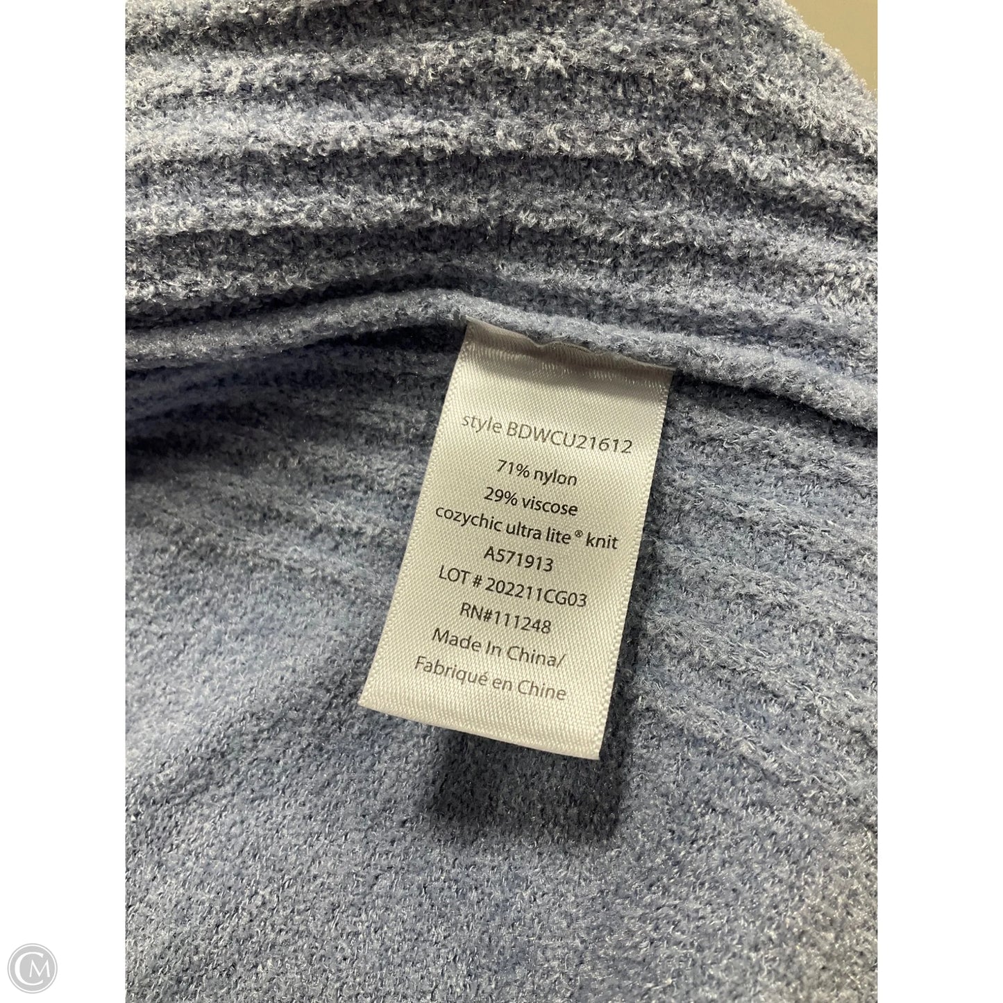 Top Long Sleeve By Barefoot Dreams In Blue, Size: L