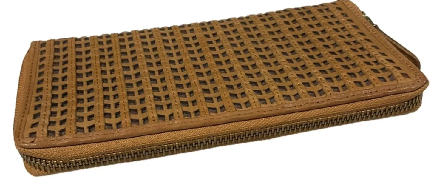 Wallet Leather By Cme, Size: Large