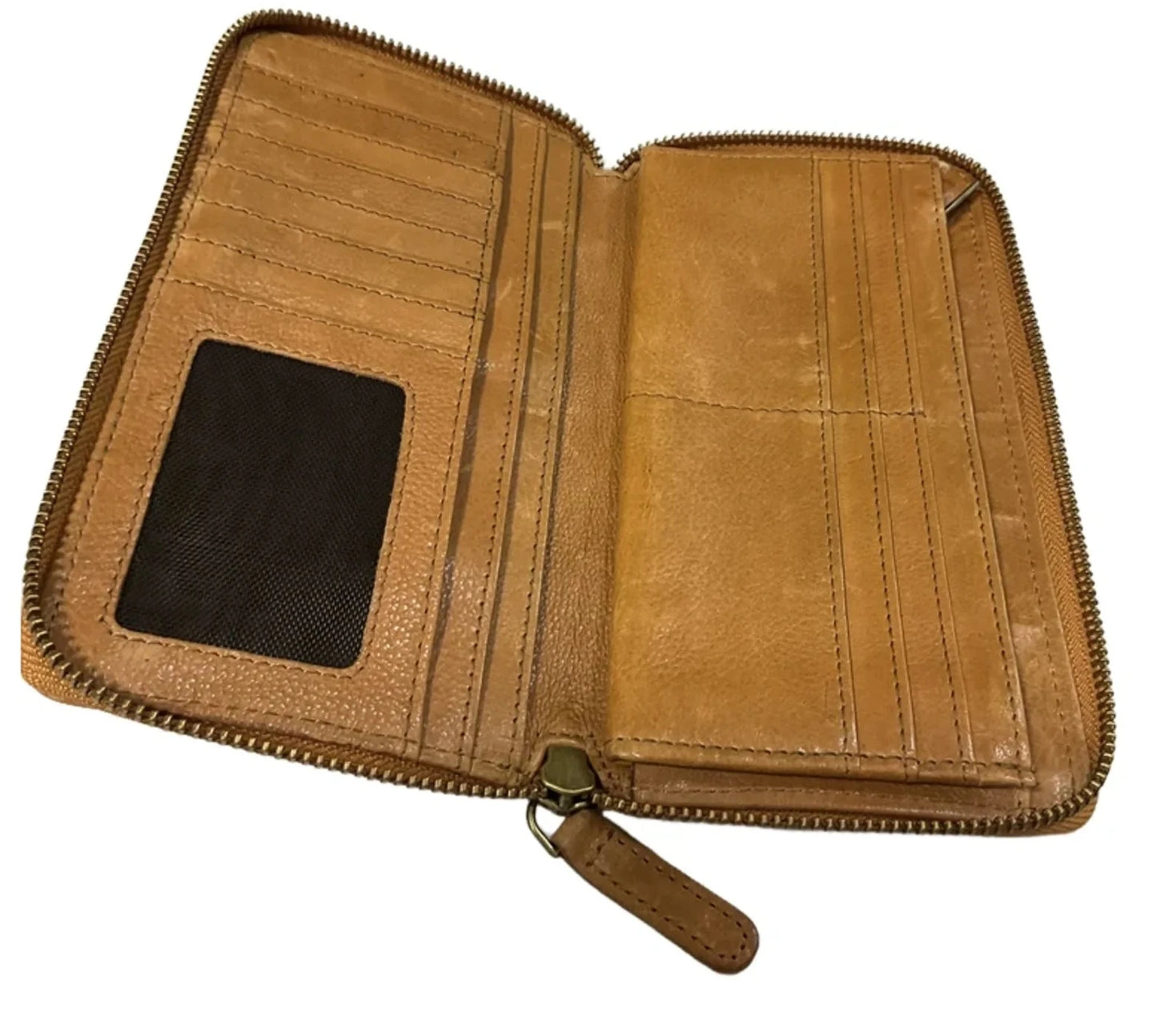 Wallet Leather By Cme, Size: Large