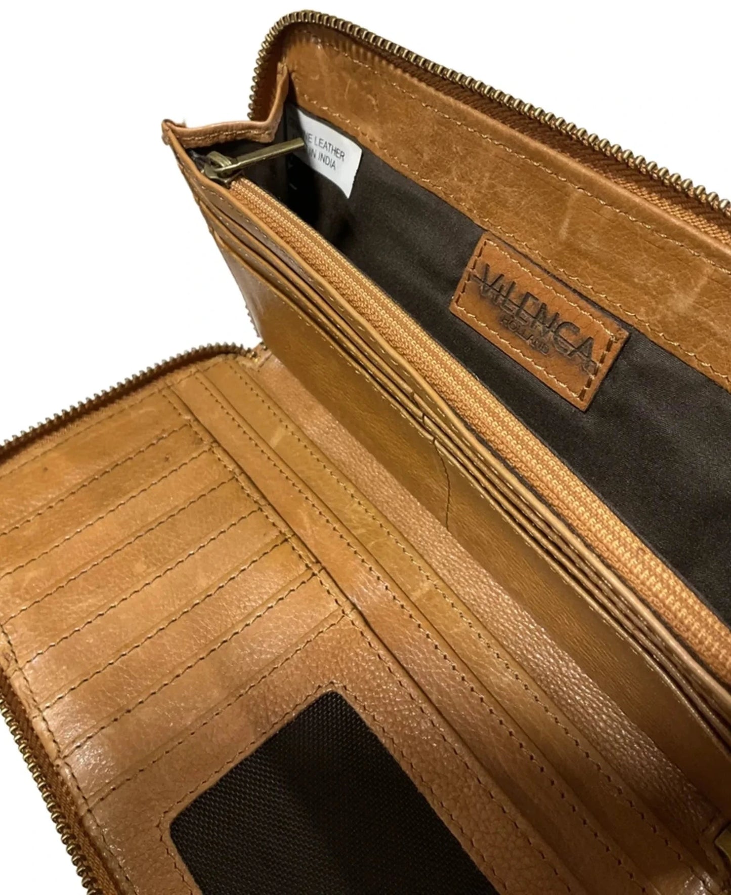 Wallet Leather By Cme, Size: Large