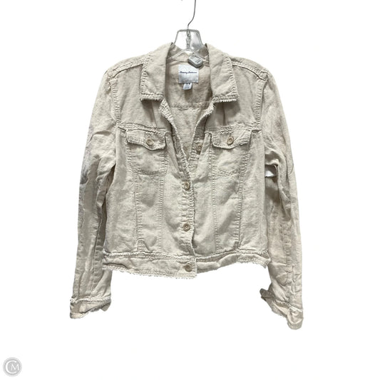 Blouse Long Sleeve By Tommy Bahama In Beige, Size: M