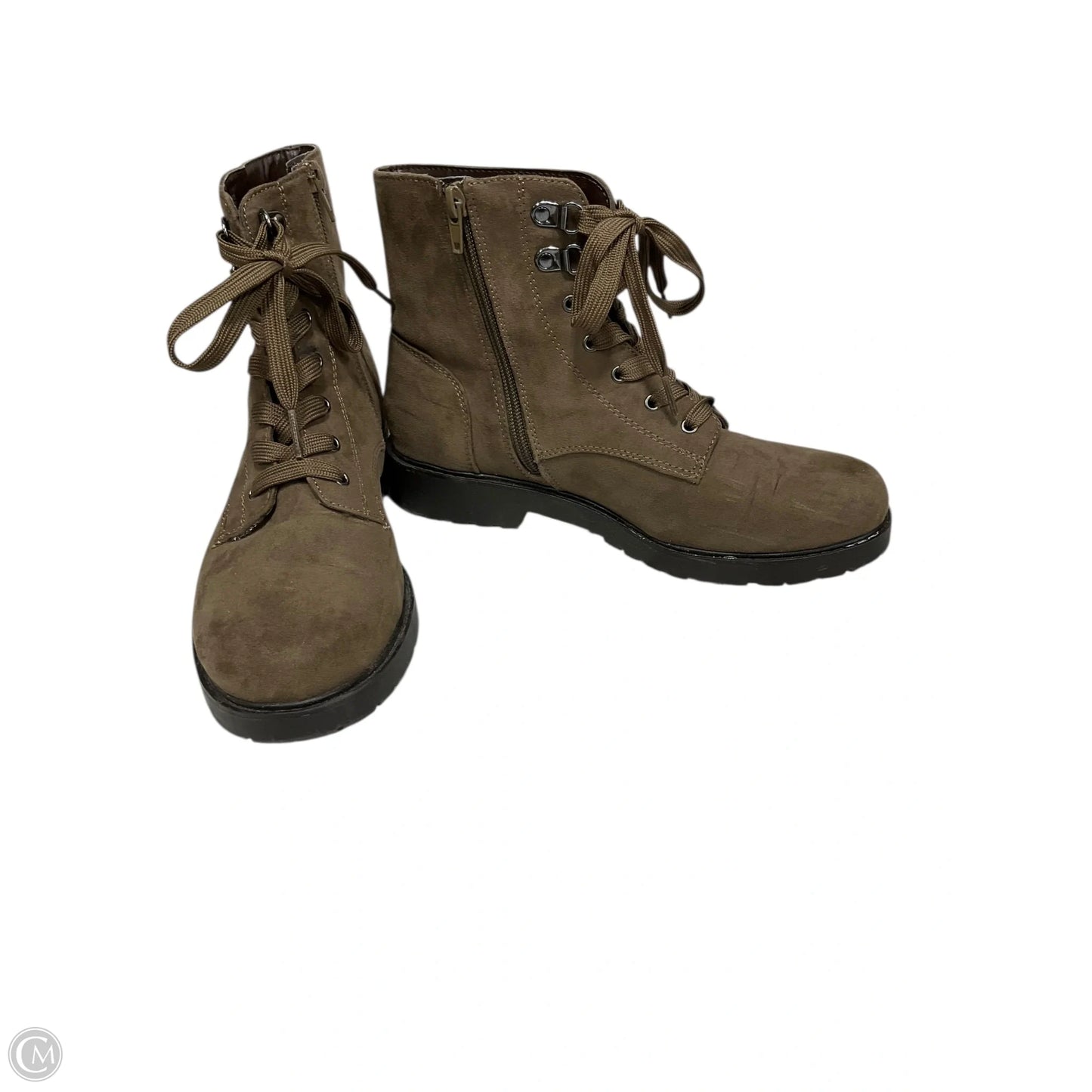 Boots Ankle Flats By Kelly And Katie In Brown, Size: 8.5