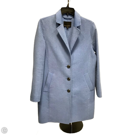 Coat Trench Coat By Banana Republic In Blue, Size: Xs
