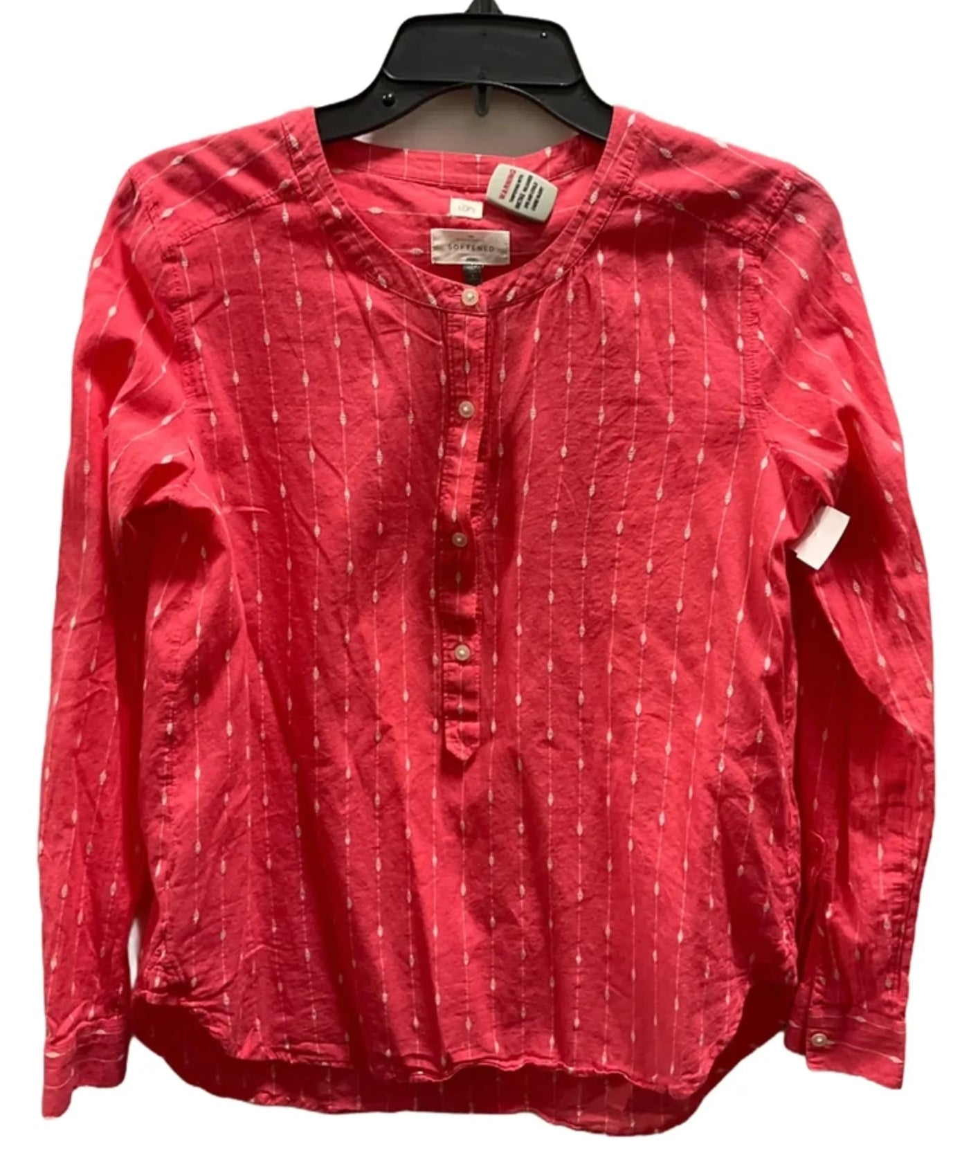 Top Long Sleeve By Loft In Orange, Size: S