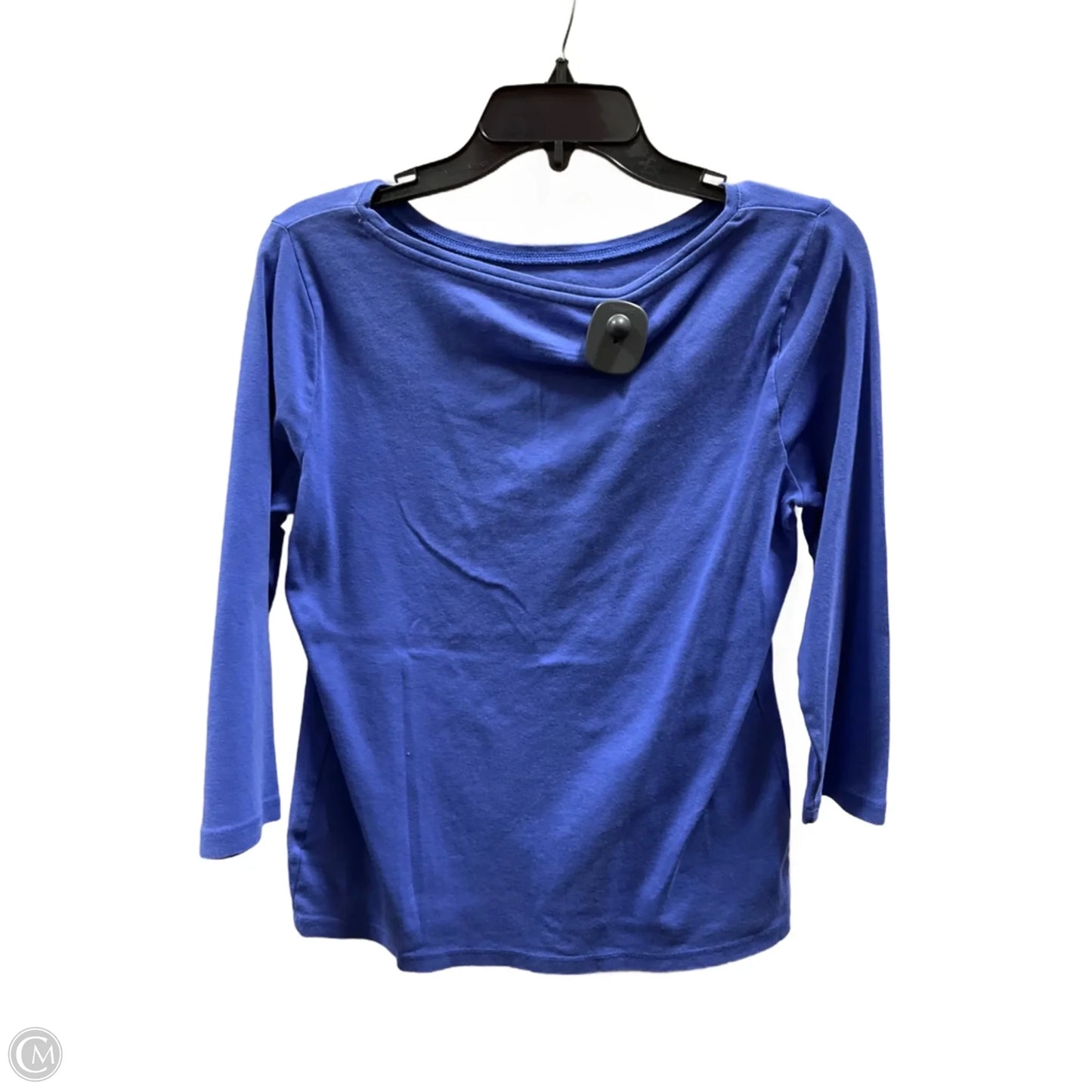 Top Long Sleeve Basic By Talbots In Blue, Size: M