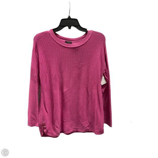 Top Long Sleeve By Talbots In Pink, Size: M