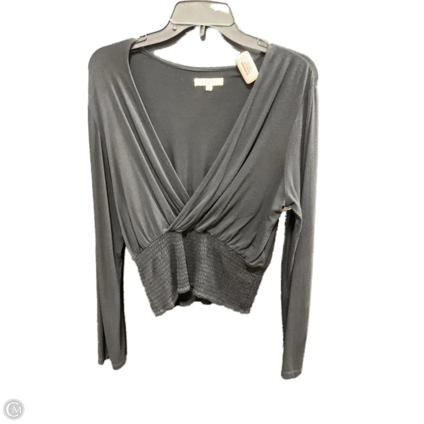Top Long Sleeve By Z Supply In Black, Size: L