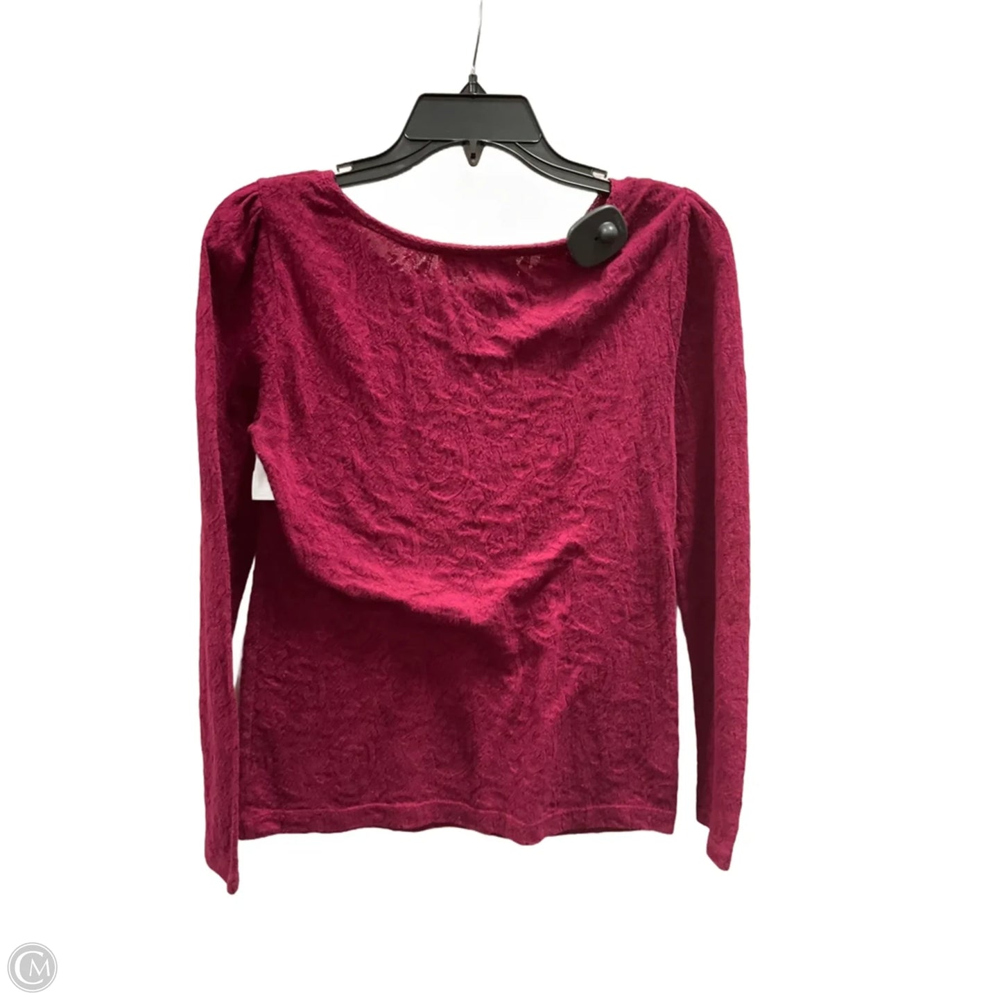 Top Long Sleeve Basic By Loft In Red, Size: S